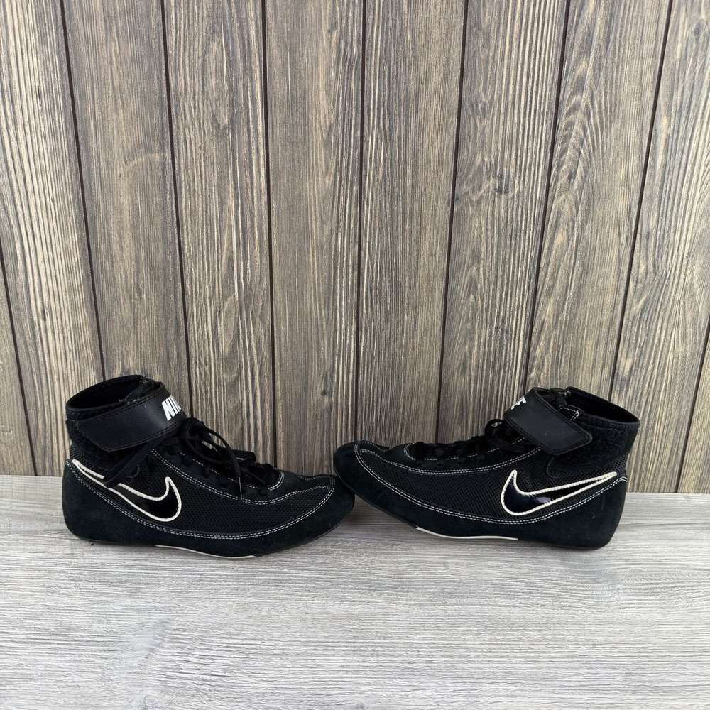 Nike Speed Sweep VII Black White Mens Sz 7.5 Wrestling Boxing Shoes 366683-001